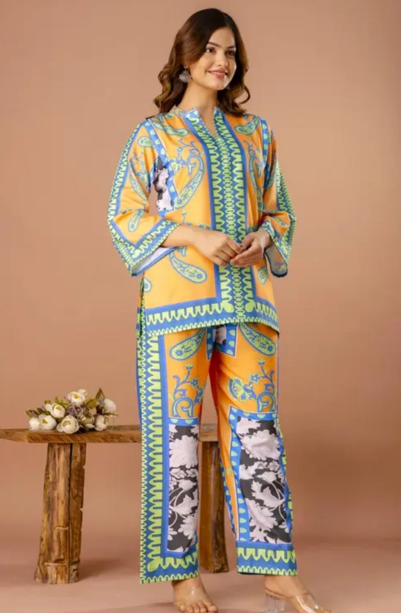 Top and bottom Kurti Pant Set