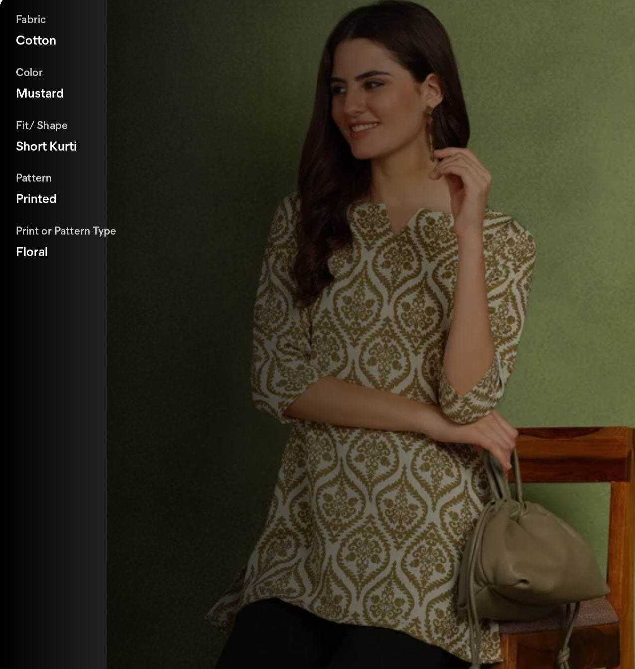 Trending Printed Cotton short kurti for women and girls