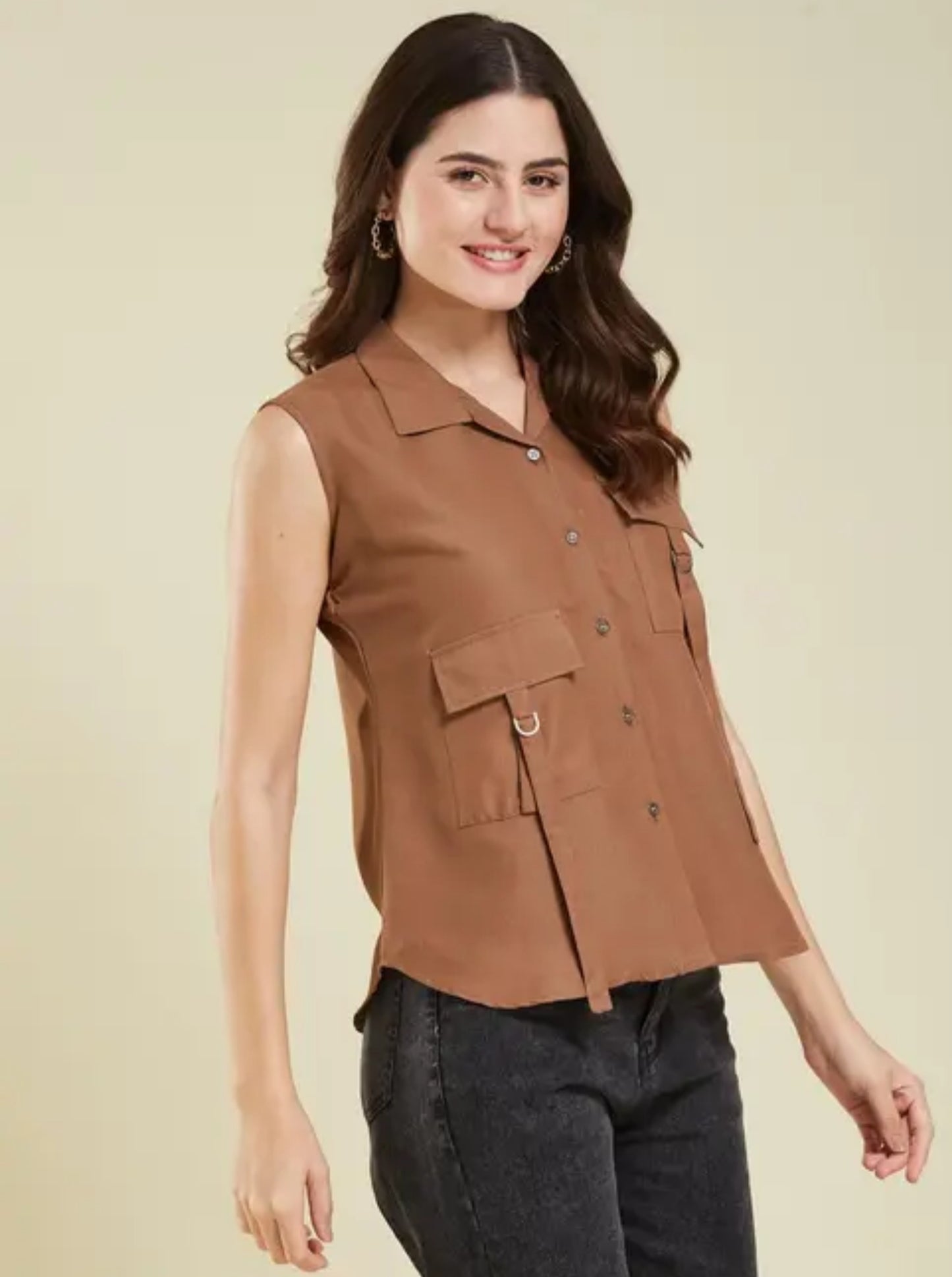 Women's Stylish Solid Casual Shirt