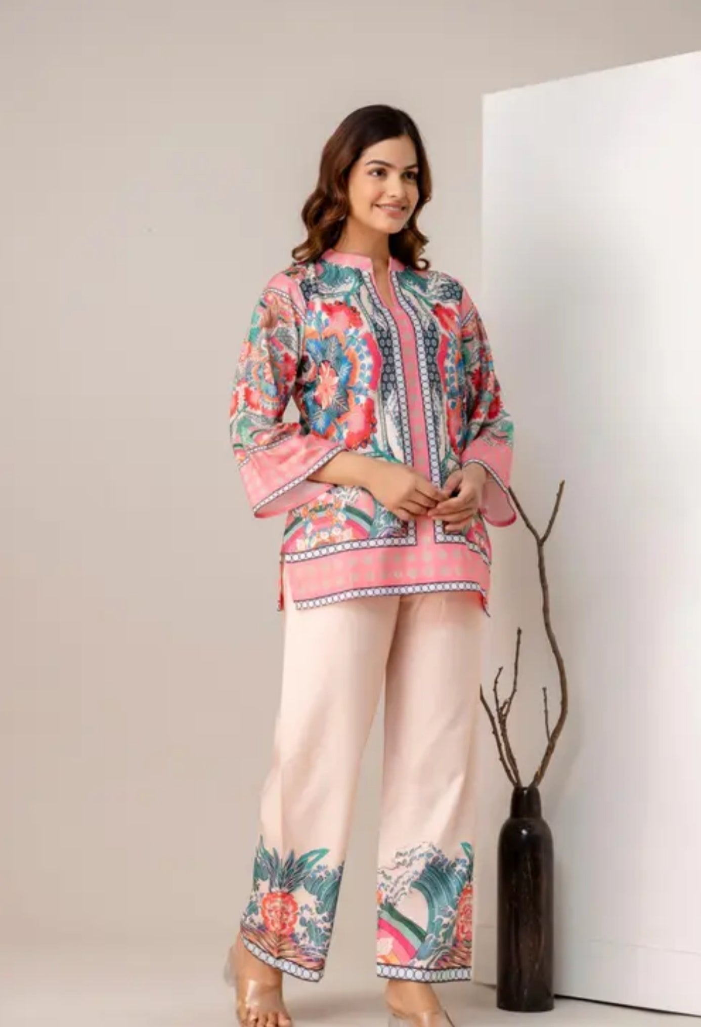 Top and bottom Kurti Pant Set
