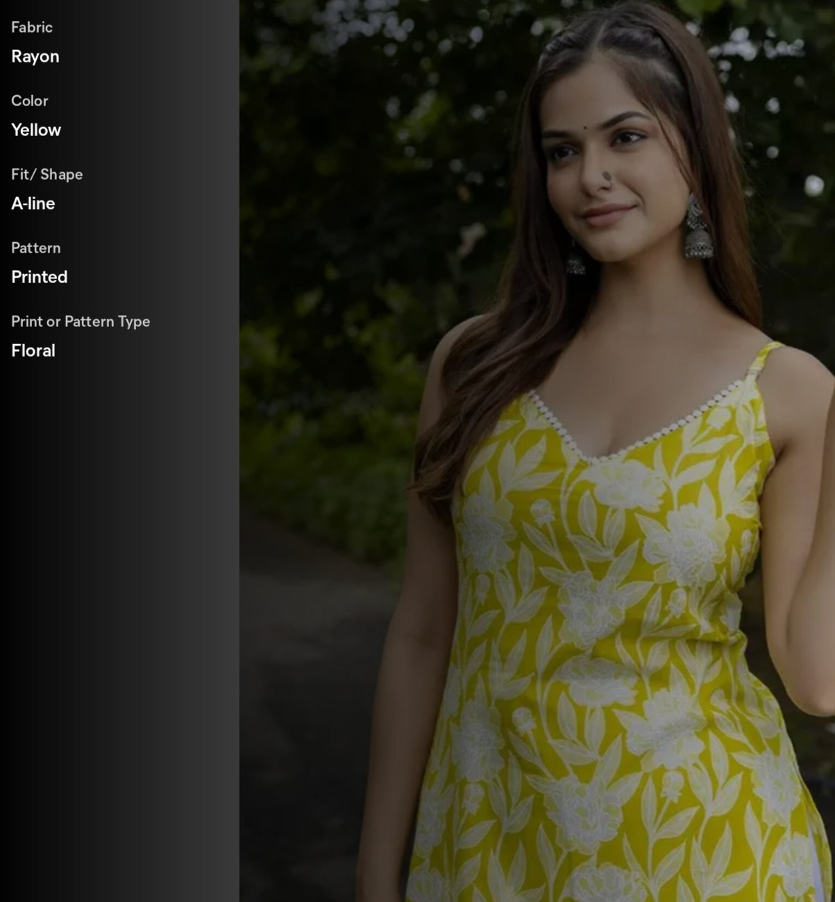Partywear sleeveless kurti