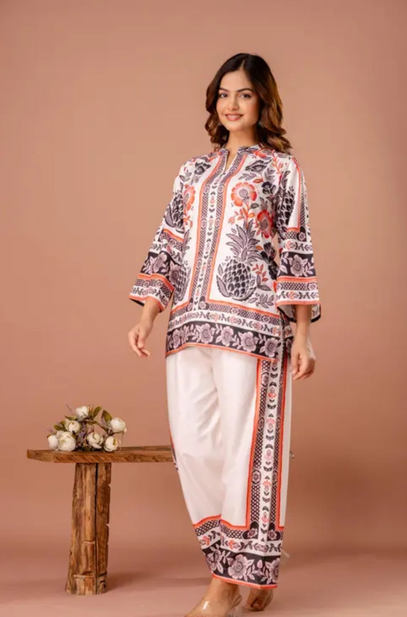 Top and bottom Kurti Pant Set