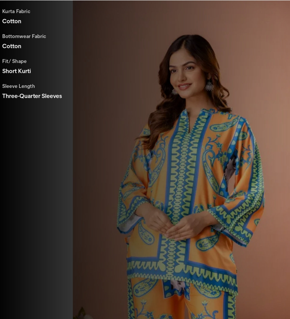 Top and bottom Kurti Pant Set