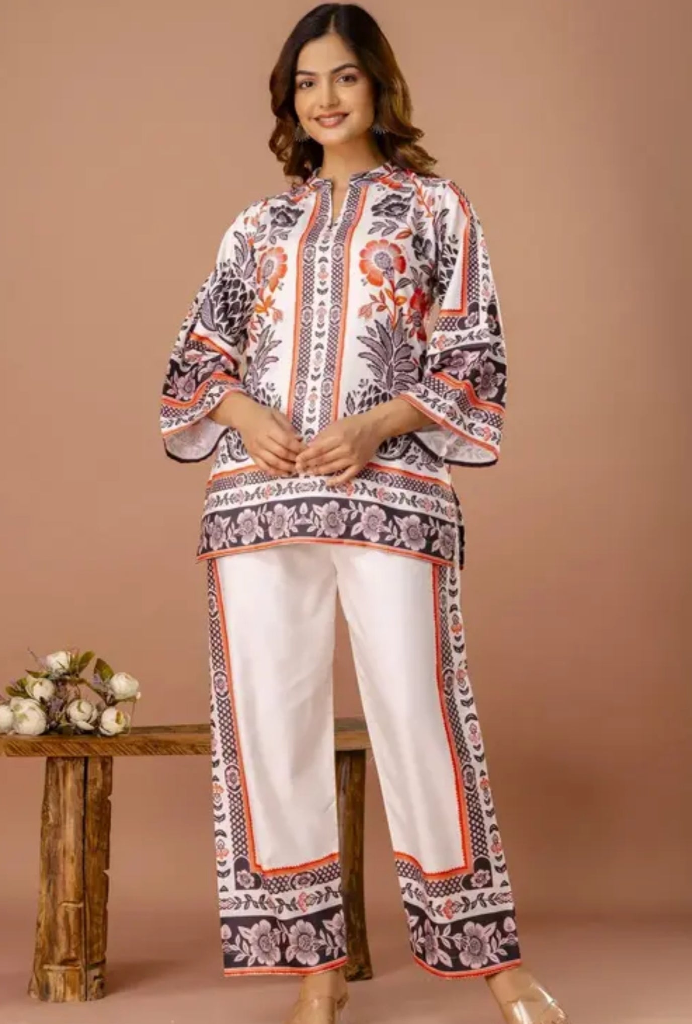 Top and bottom Kurti Pant Set