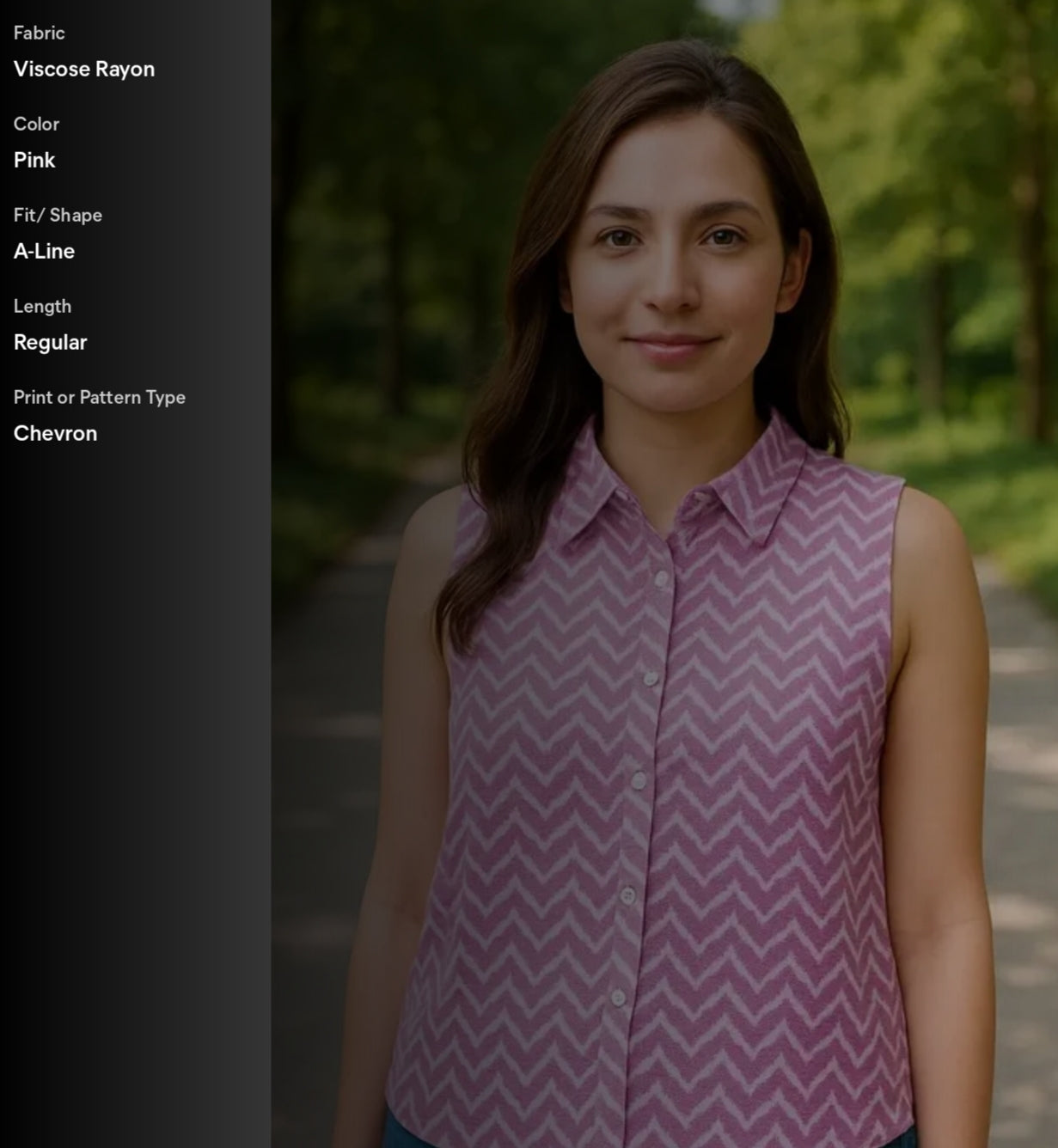 Sleeveless Modern Lilac Shirt