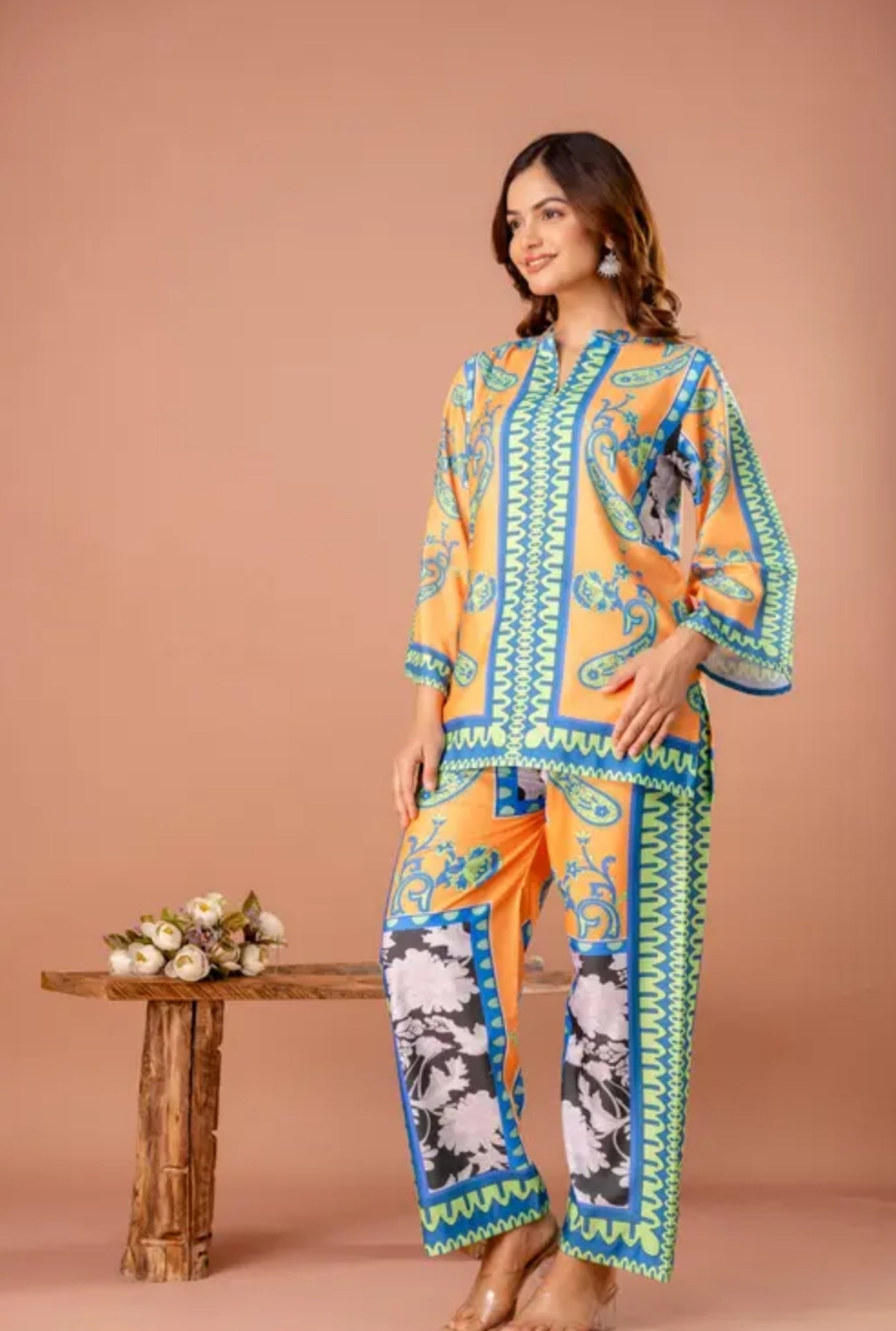 Top and bottom Kurti Pant Set