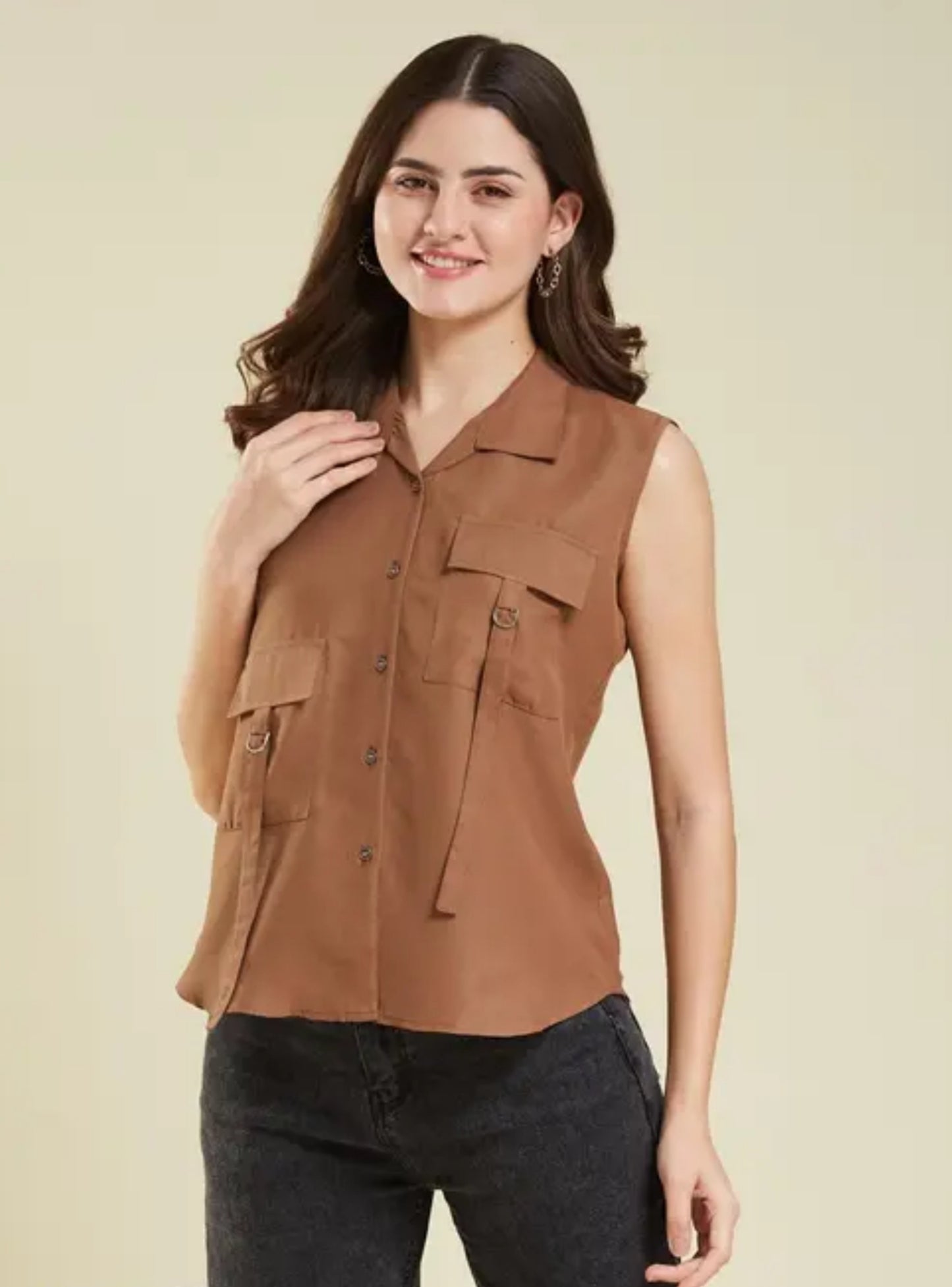 Women's Stylish Solid Casual Shirt