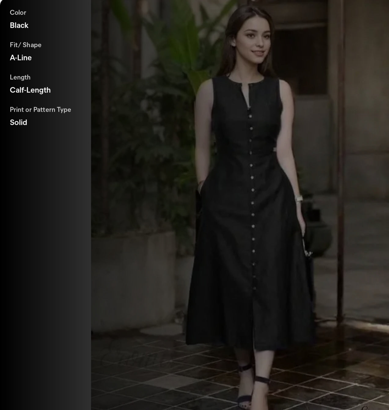 Latest most Trendy Sleeveless black one pise