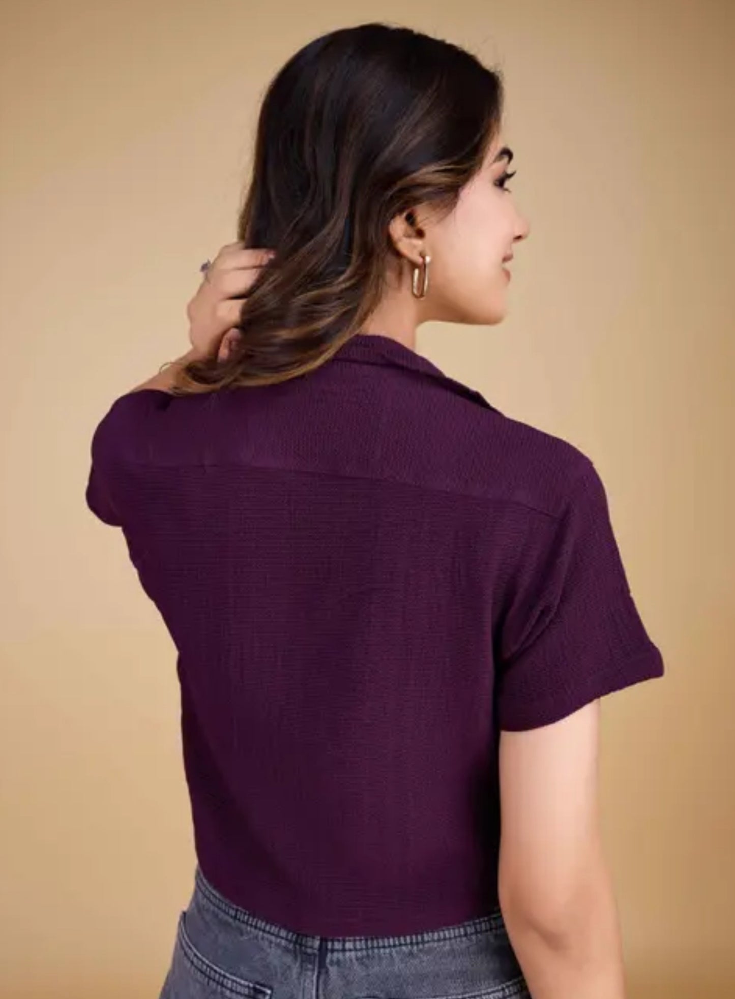 Women Stylish Crop Shirt