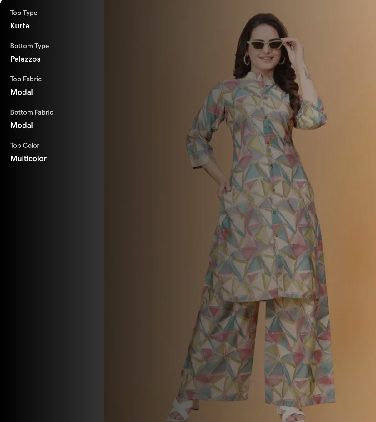 Plazo Pair Top And Bottom Set