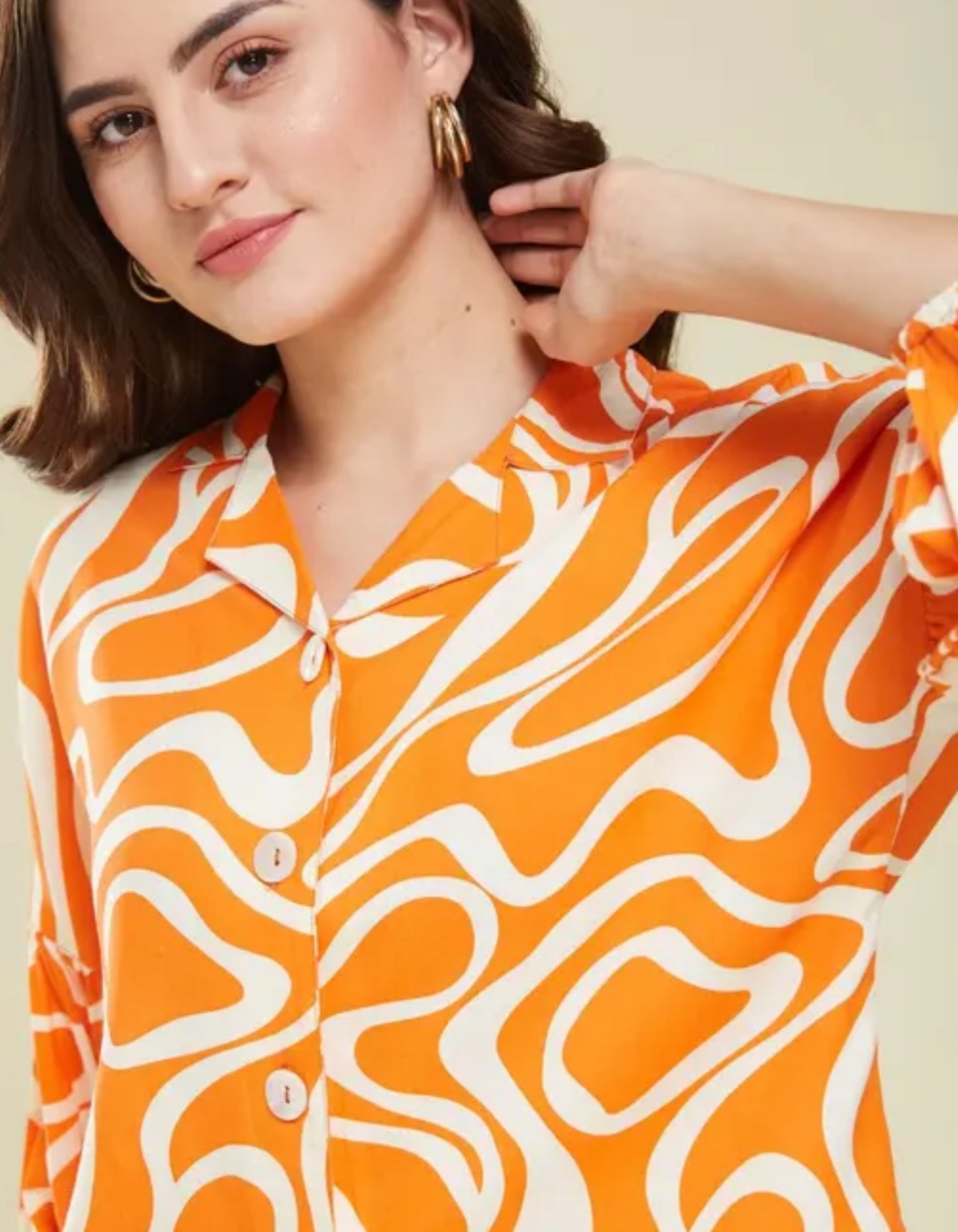 Women's Stylish Abstract Printed Shirt