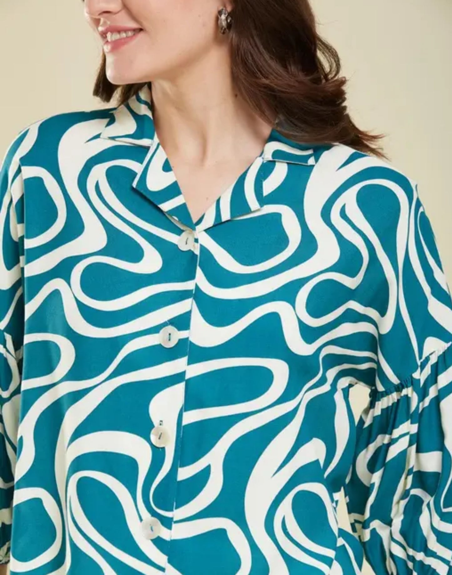 Women's Stylish Abstract Printed Shirt