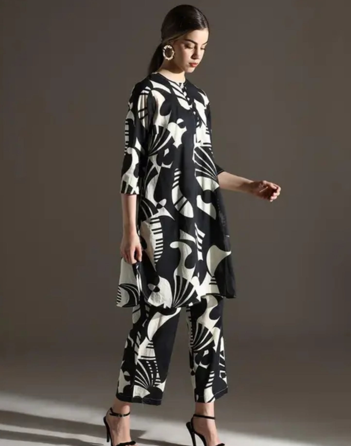 Women's Cotton kurta pant set;; Top bottom set;; co-ord set