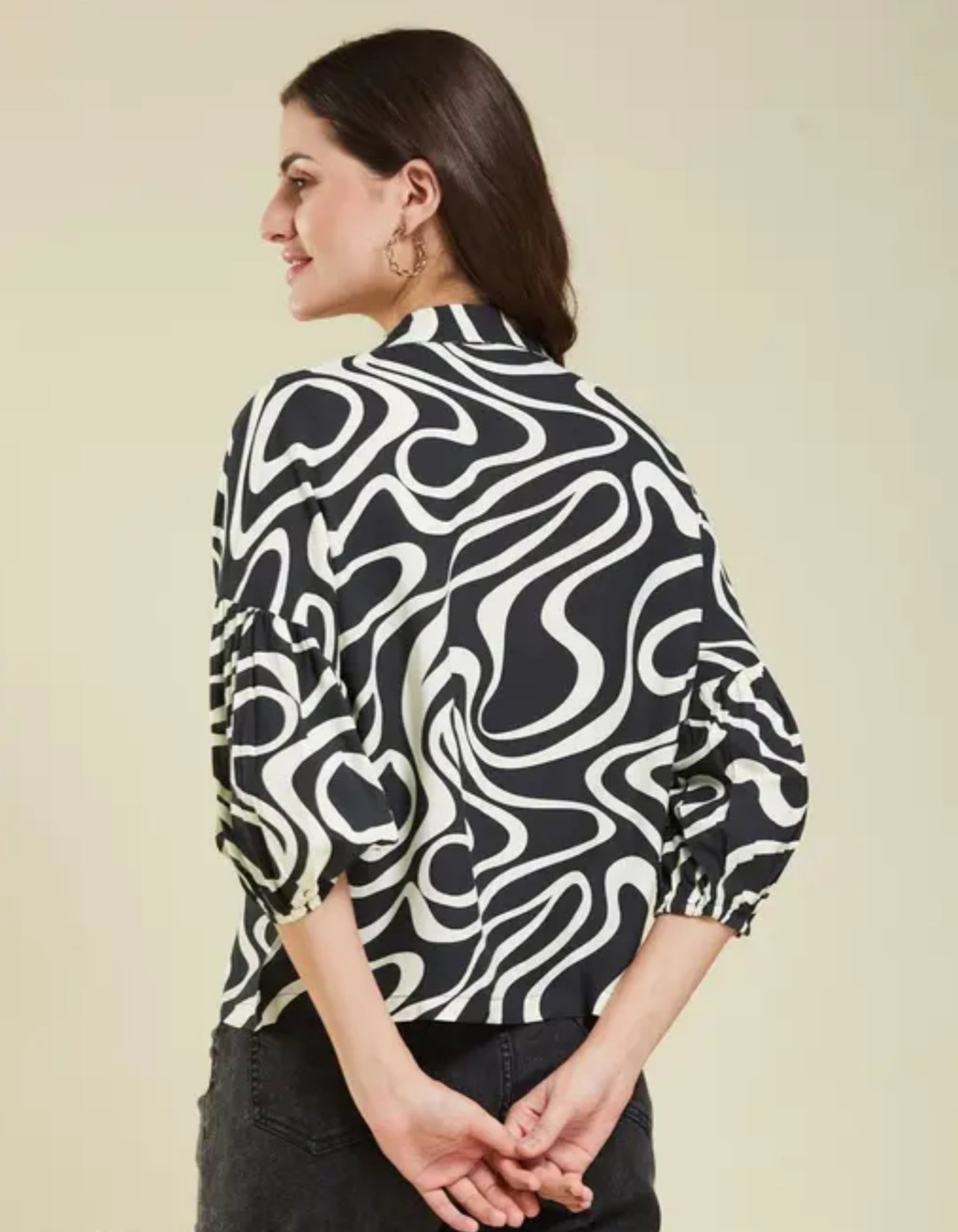 Women's Stylish Abstract Printed Shirt