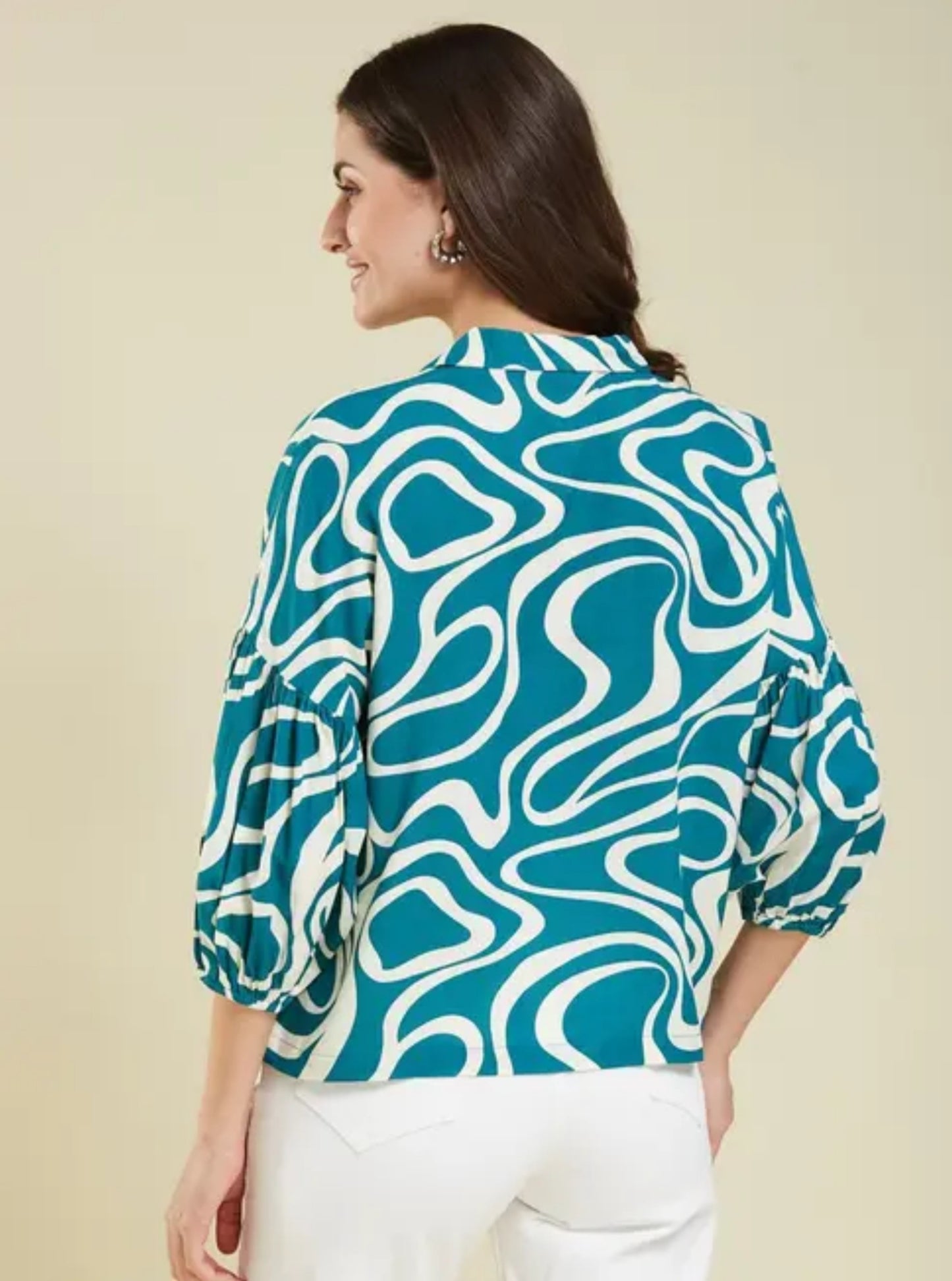 Women's Stylish Abstract Printed Shirt