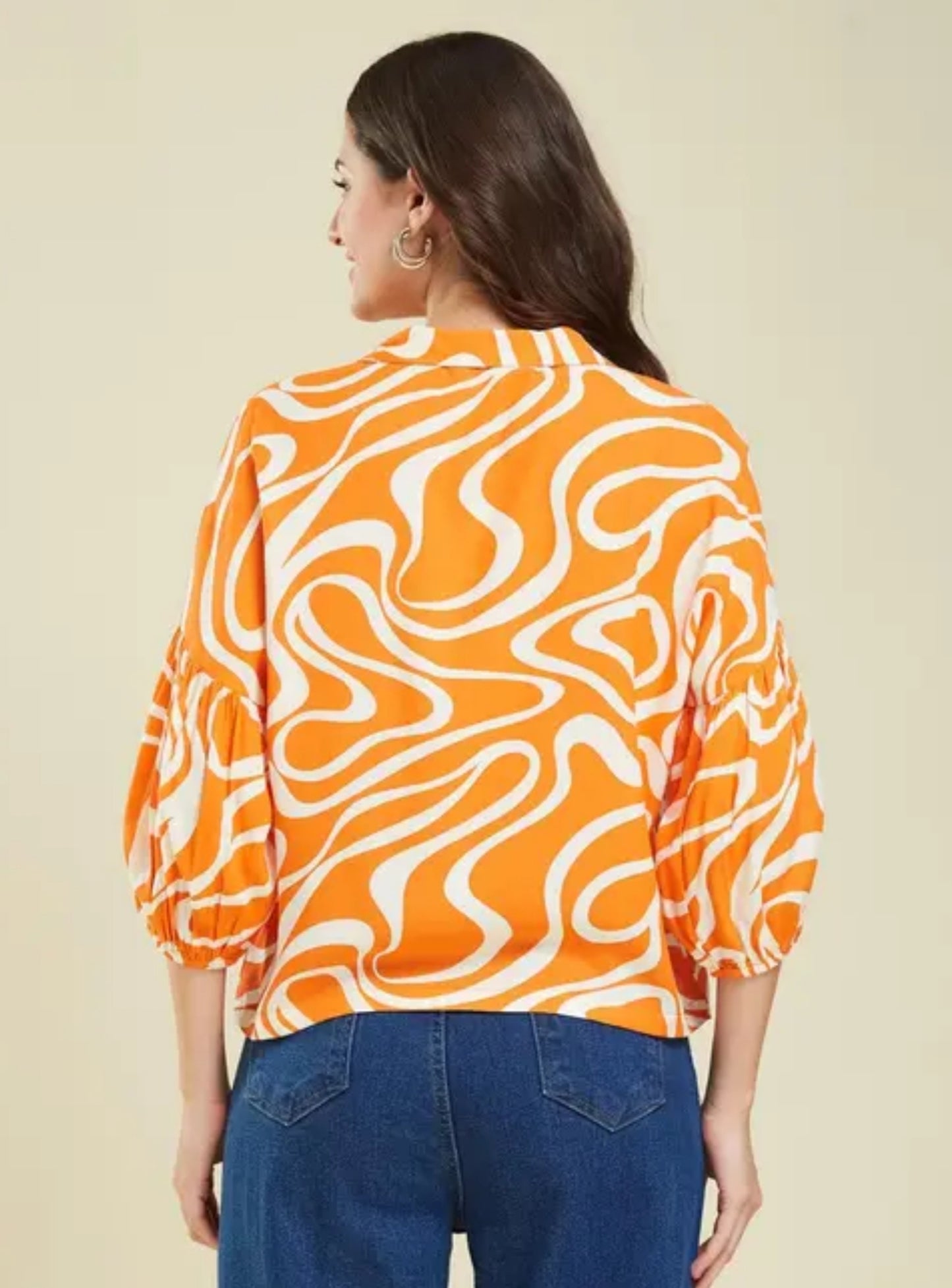 Women's Stylish Abstract Printed Shirt