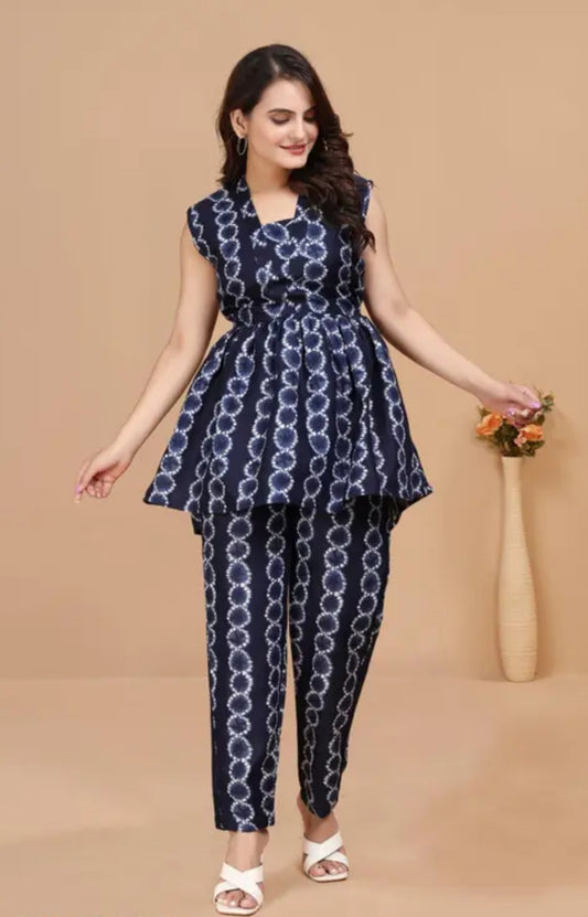 Co-ord set;; tunick;; top & bottom set