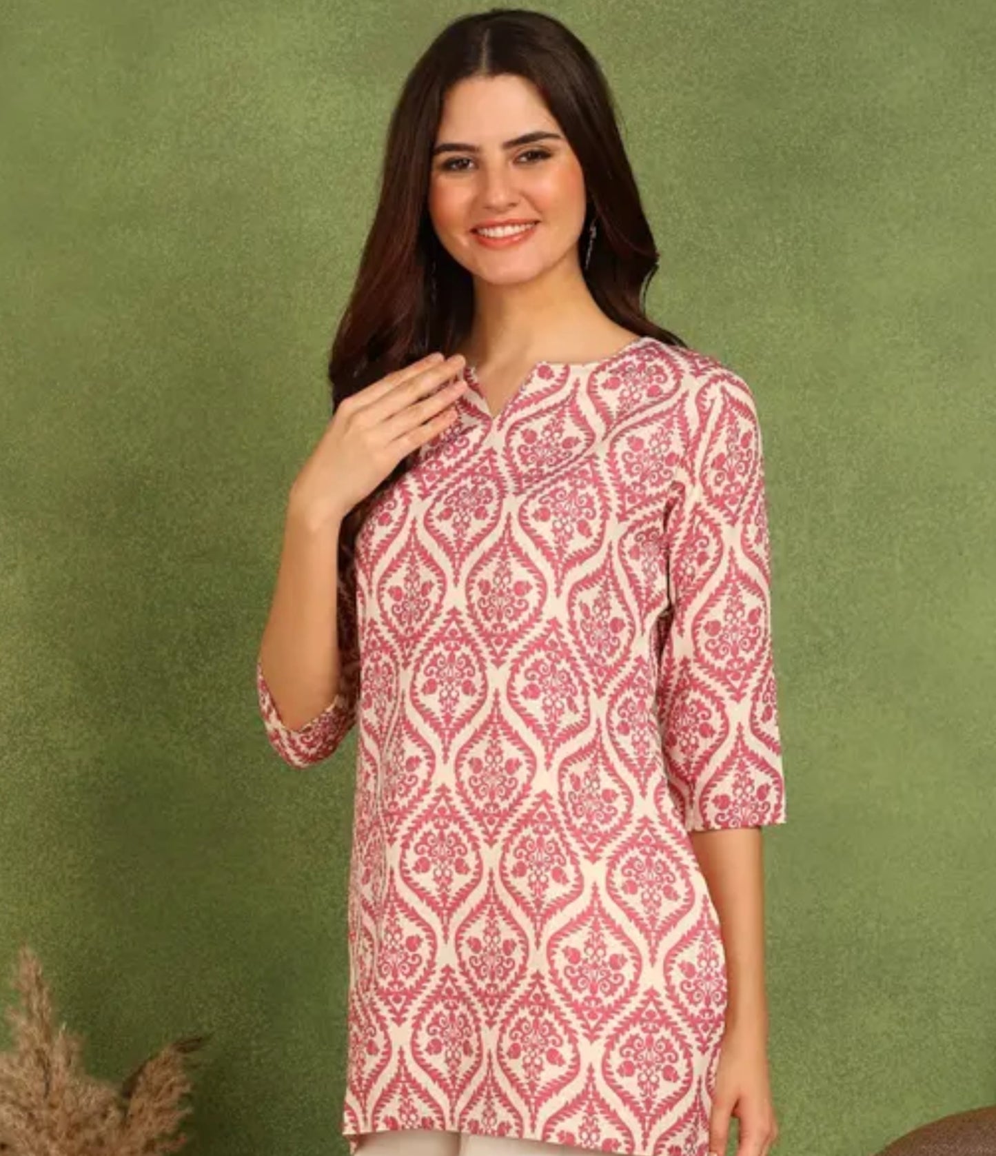 Trending Printed Cotton short kurti for women and girls